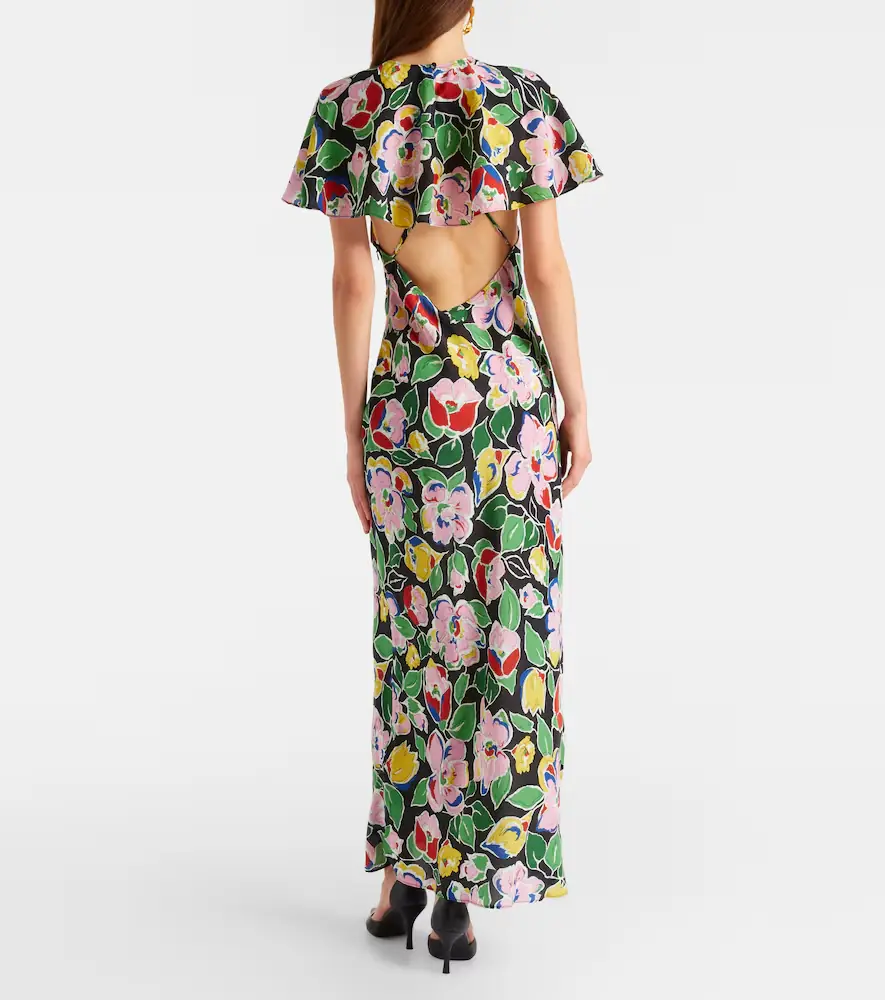 Rixo Jeannie floral silk maxi dress | Thumbnail 3 Rixo Jeannie floral silk maxi dress | Thumbnail 3