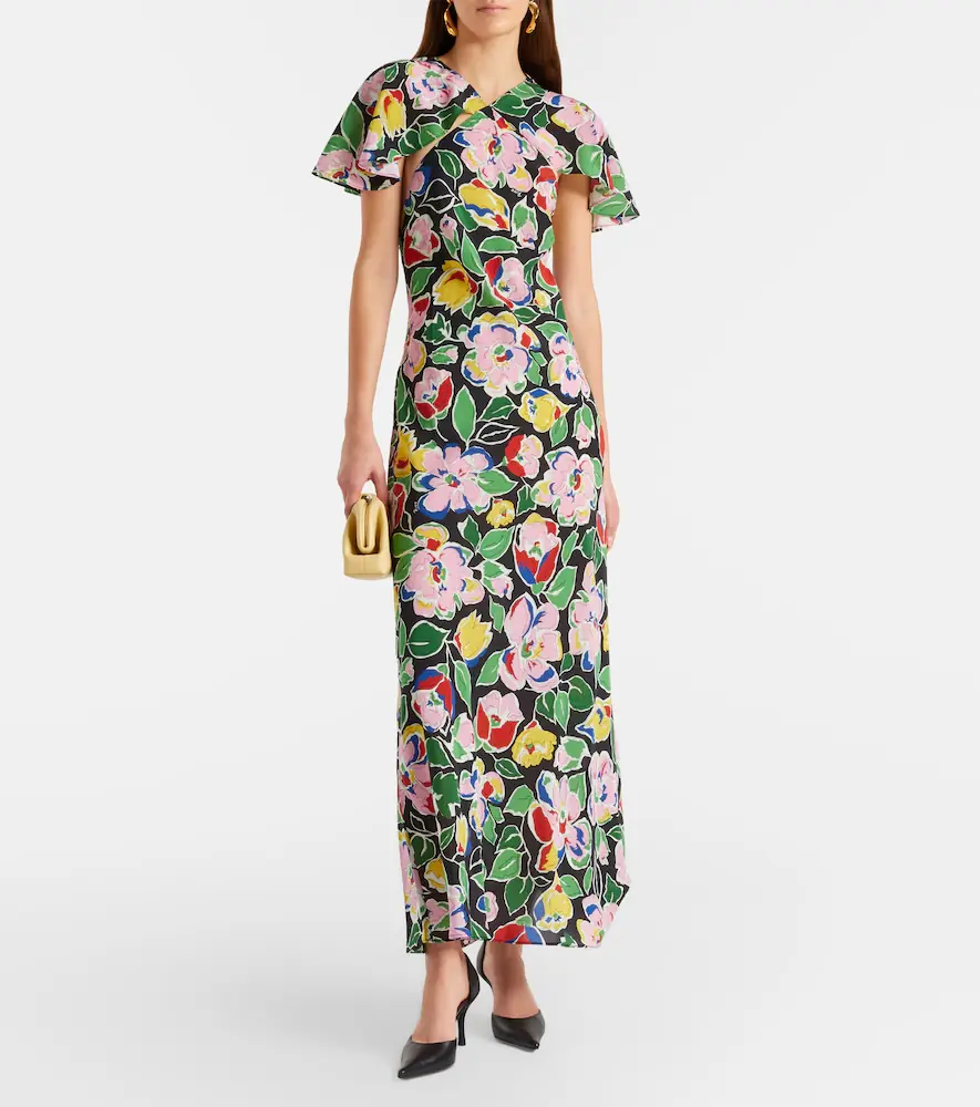 Rixo Jeannie floral silk maxi dress | Thumbnail 5 Rixo Jeannie floral silk maxi dress | Thumbnail 5