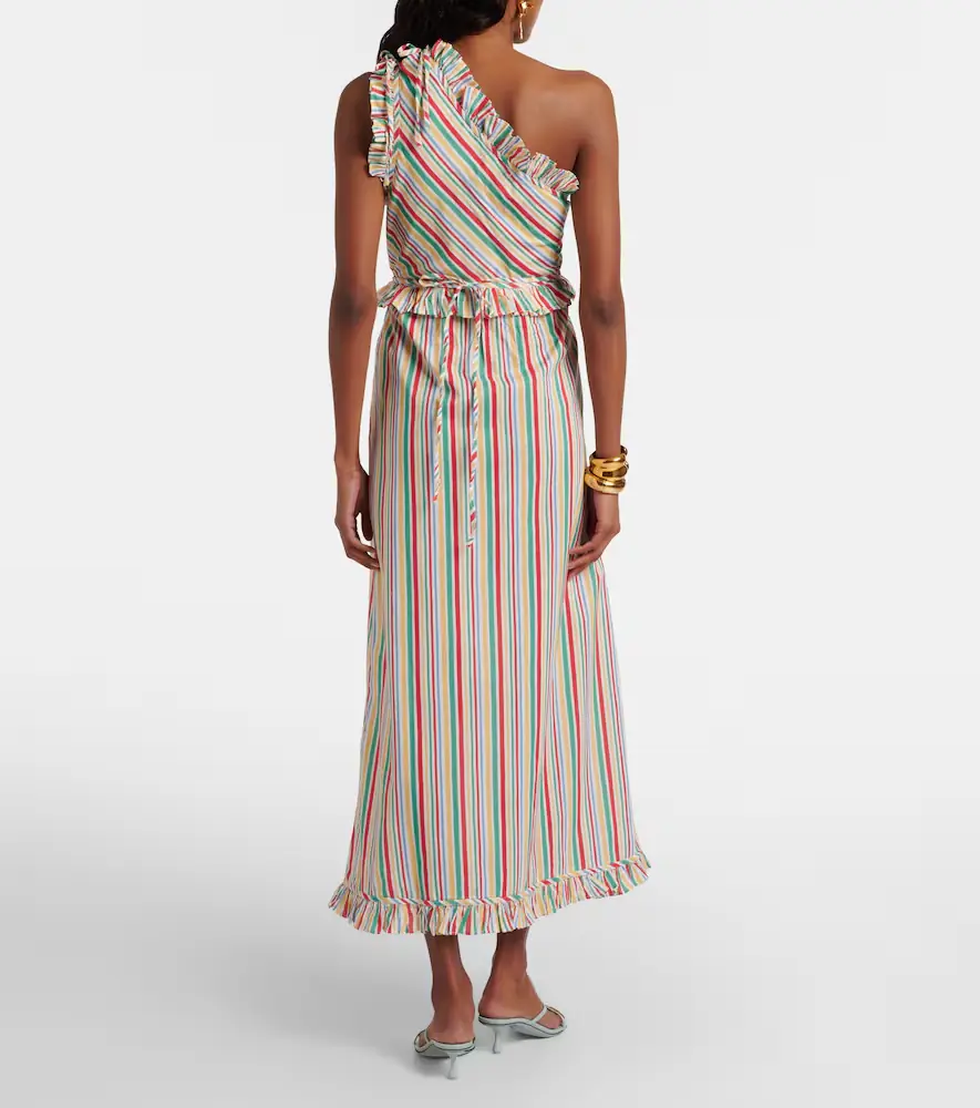 Rixo Arabelle striped cotton midi dress | Thumbnail 4 Rixo Arabelle striped cotton midi dress | Thumbnail 4