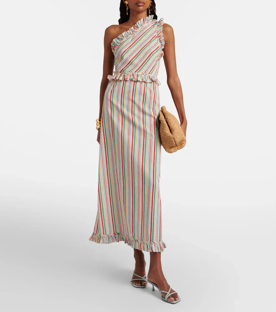 Rixo Arabelle striped cotton midi dress | Thumbnail 6 Rixo Arabelle striped cotton midi dress | Thumbnail 6