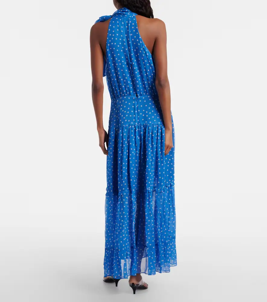 Rixo Layla tie-neck polka-dot midi dress | Thumbnail 2 Rixo Layla tie-neck polka-dot midi dress | Thumbnail 2