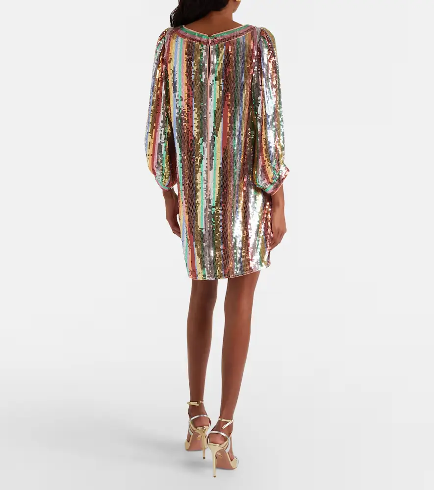 Rixo Laurie sequined striped minidress | Thumbnail 2 Rixo Laurie sequined striped minidress | Thumbnail 2