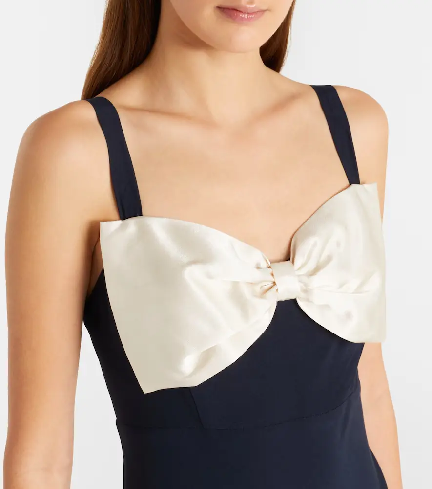 Rixo Bow-detail satin midi dress | Thumbnail 5 Rixo Bow-detail satin midi dress | Thumbnail 5