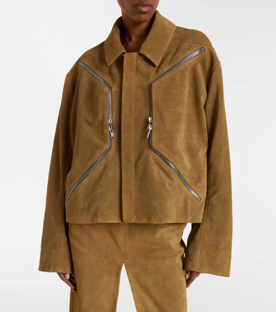 Rick Owens Blixa suede jacket | Thumbnail 3 Rick Owens Blixa suede jacket | Thumbnail 3