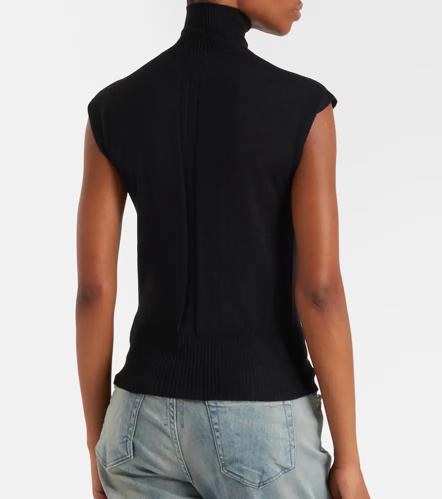 Rick Owens Virgin wool turtleneck top | Thumbnail 2 Rick Owens Virgin wool turtleneck top | Thumbnail 2