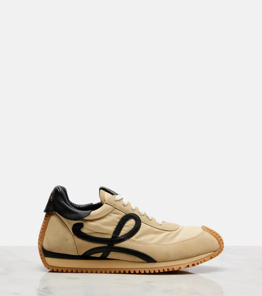 Loewe Flow Runner 2.0 suede-trimmed sneakers | Thumbnail 4