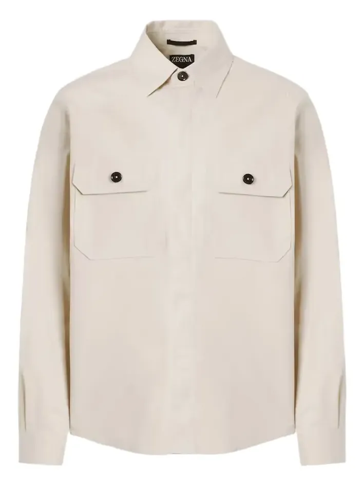 Zegna Cotton-blend overshirt