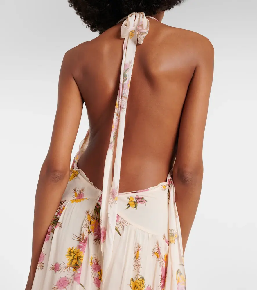 BLUMARINE Floral ruffled georgette gown | Thumbnail 5 BLUMARINE Floral ruffled georgette gown | Thumbnail 5