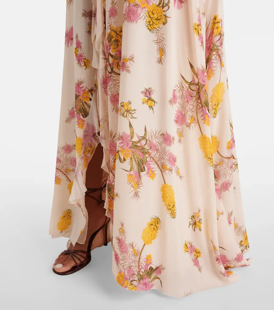BLUMARINE Floral ruffled georgette gown | Thumbnail 7 BLUMARINE Floral ruffled georgette gown | Thumbnail 7