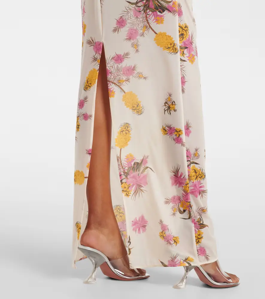 BLUMARINE Floral-appliqué floral jersey maxi dress | Thumbnail 3