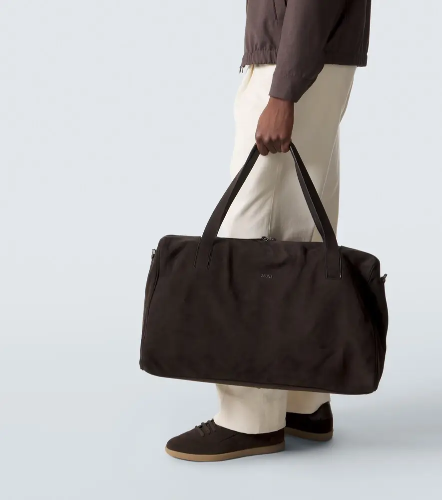 Zegna Leather duffel bag | Thumbnail 5 Zegna Leather duffel bag | Thumbnail 5