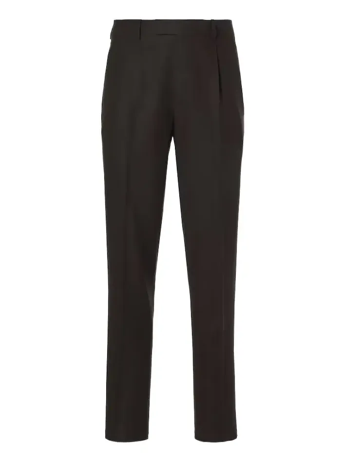 Cotton straight pants