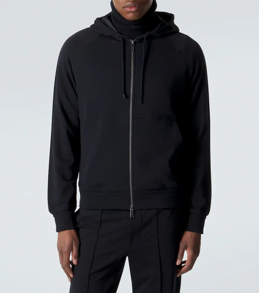 Zegna Cotton-blend hoodie | Thumbnail 3 Zegna Cotton-blend hoodie | Thumbnail 3