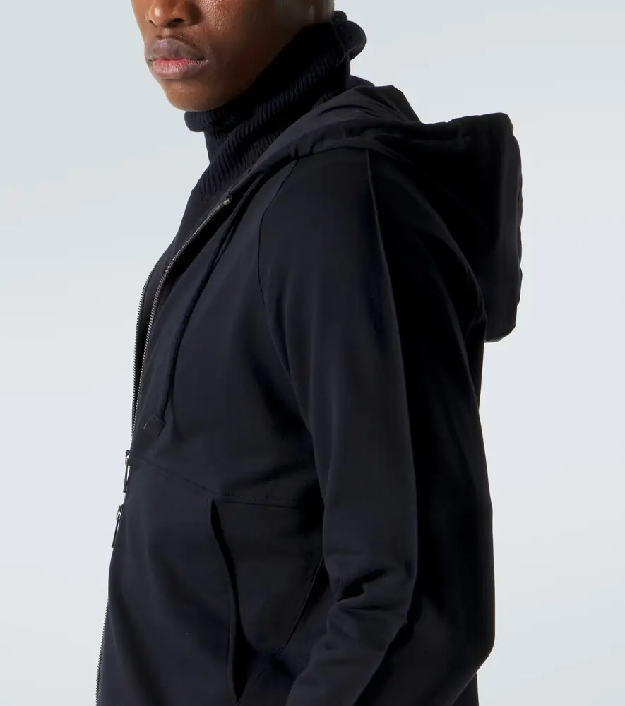 Zegna Cotton-blend hoodie | Thumbnail 4 Zegna Cotton-blend hoodie | Thumbnail 4