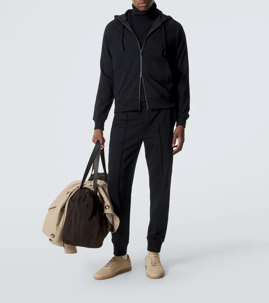 Zegna Cotton-blend hoodie | Thumbnail 5 Zegna Cotton-blend hoodie | Thumbnail 5