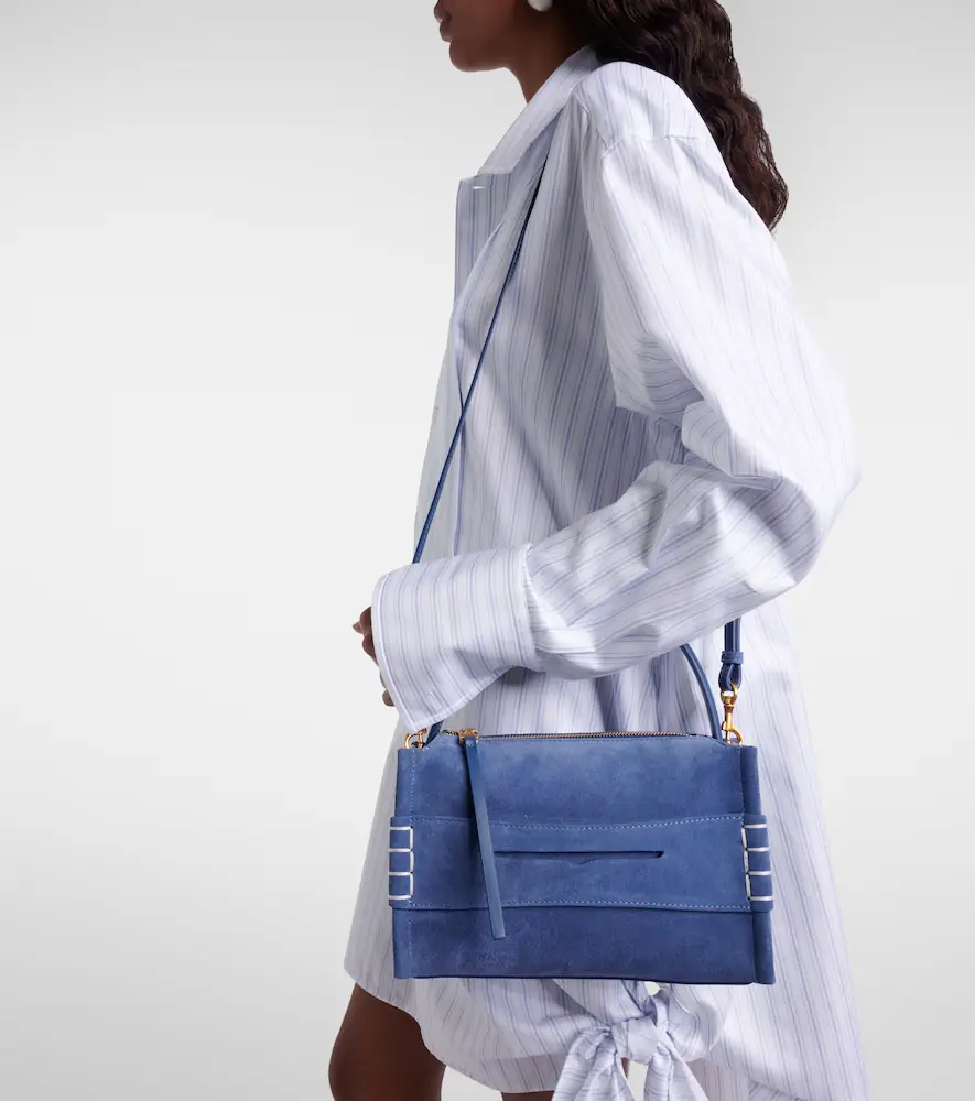JW Anderson Loafer Small suede shoulder bag | Thumbnail 6 JW Anderson Loafer Small suede shoulder bag | Thumbnail 6
