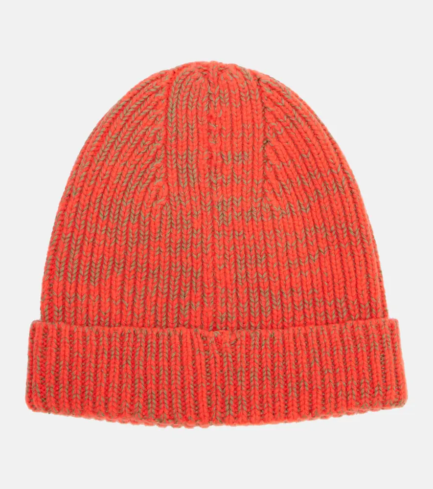 JW Anderson Ribbed-knit wool and cotton beanie | Thumbnail 3