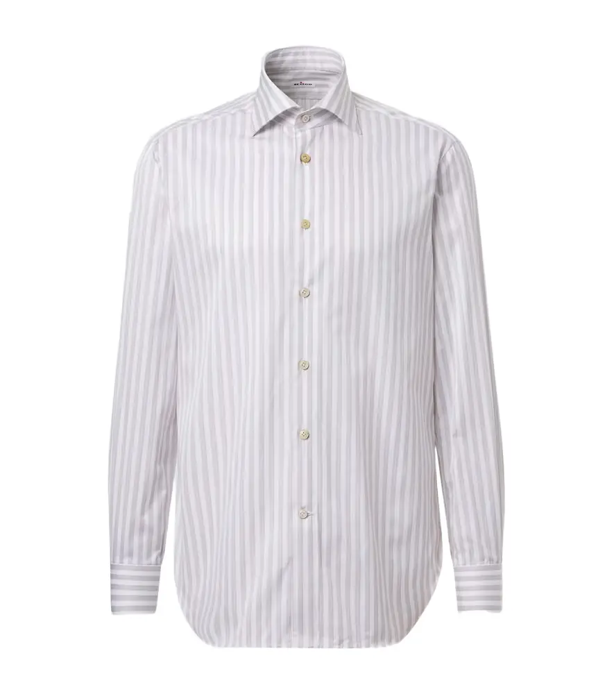 Kiton Striped cotton poplin shirt | Image 1 Kiton Striped cotton poplin shirt | Image 1