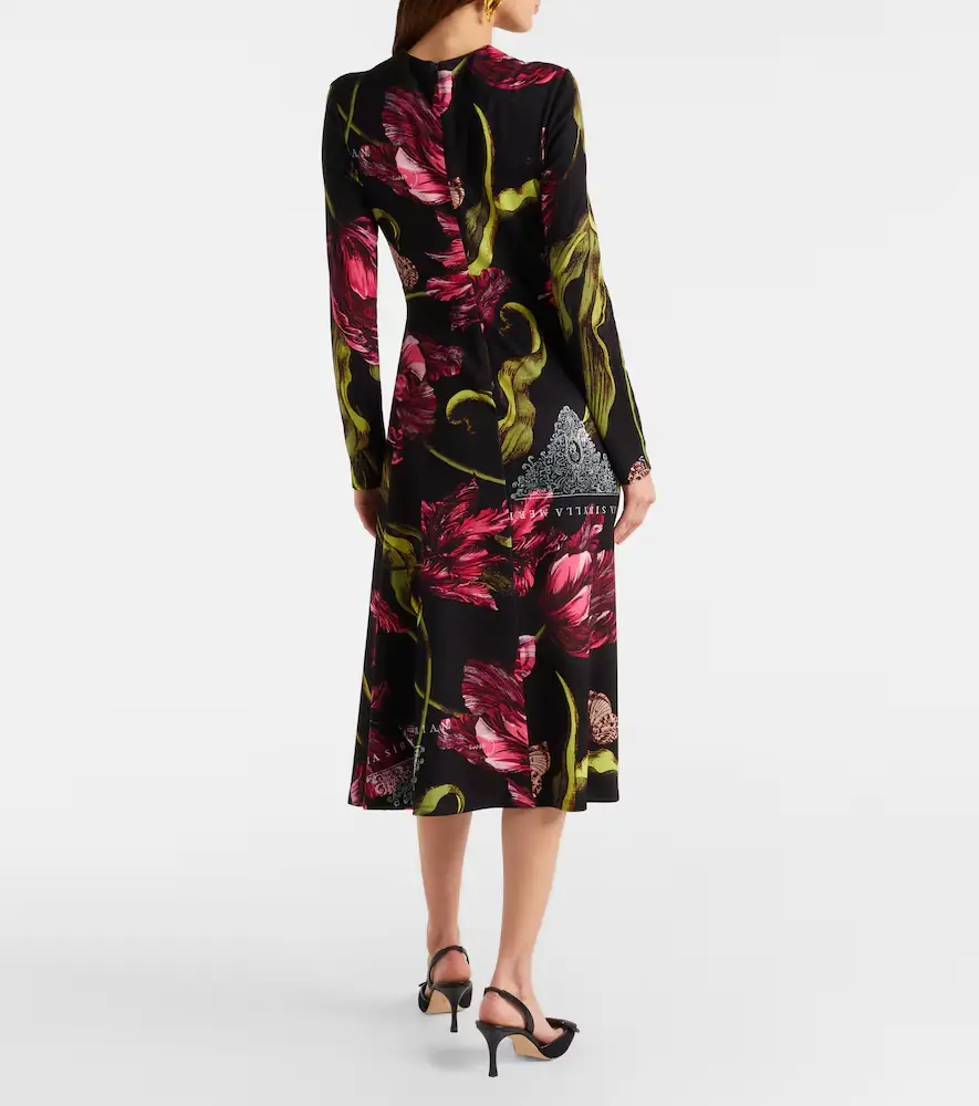 Erdem Floral jersey midi dress | Thumbnail 3