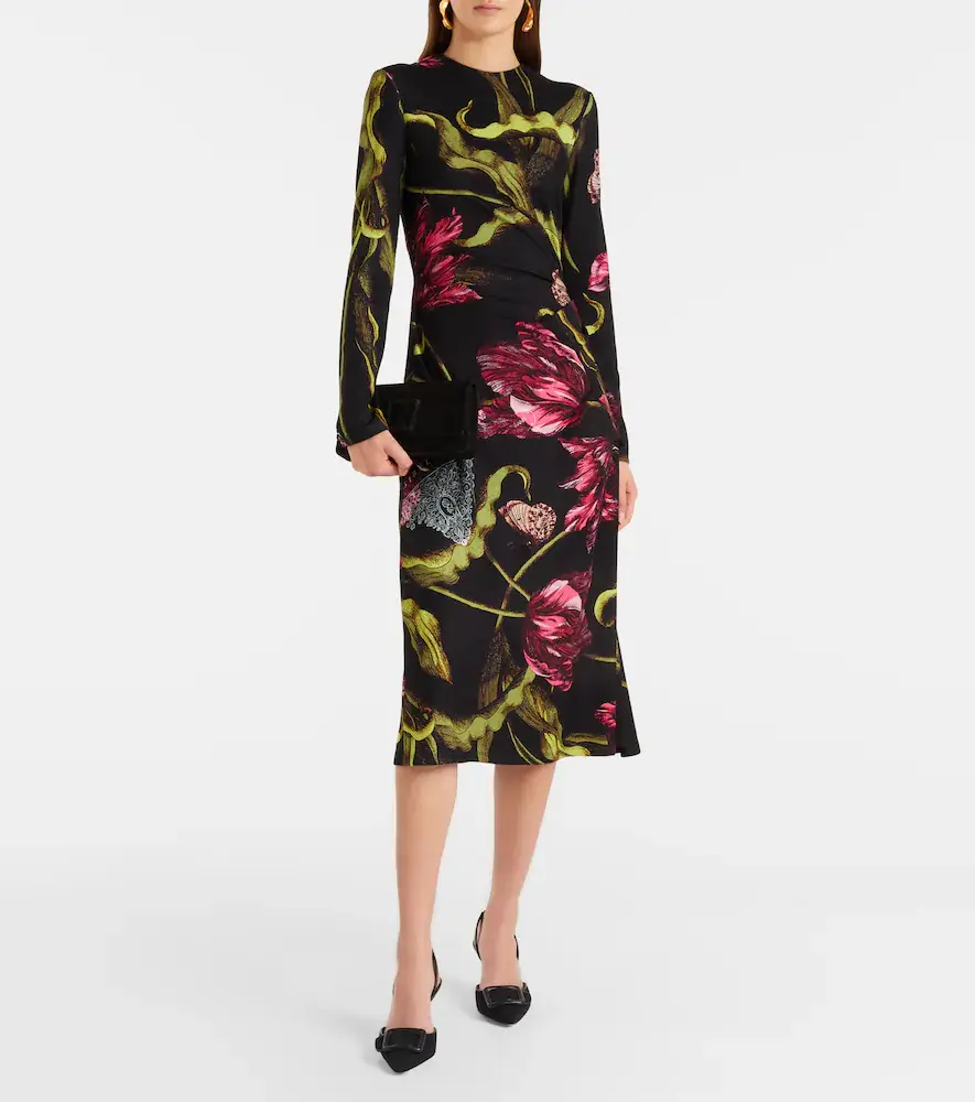 Erdem Floral jersey midi dress | Thumbnail 4