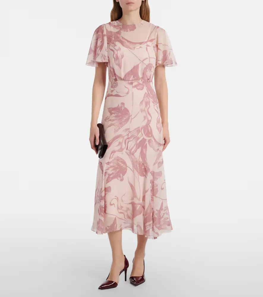 Erdem Printed silk midi dress | Thumbnail 4