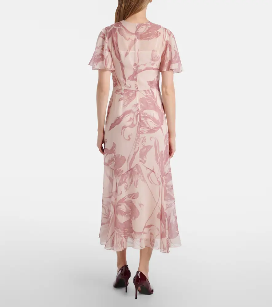 Erdem Printed silk midi dress | Thumbnail 5