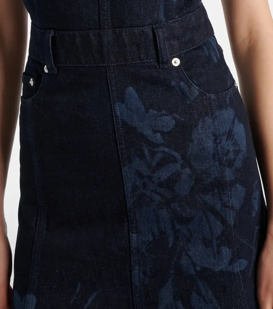 Erdem Floral denim midi dress | Thumbnail 2 Erdem Floral denim midi dress | Thumbnail 2