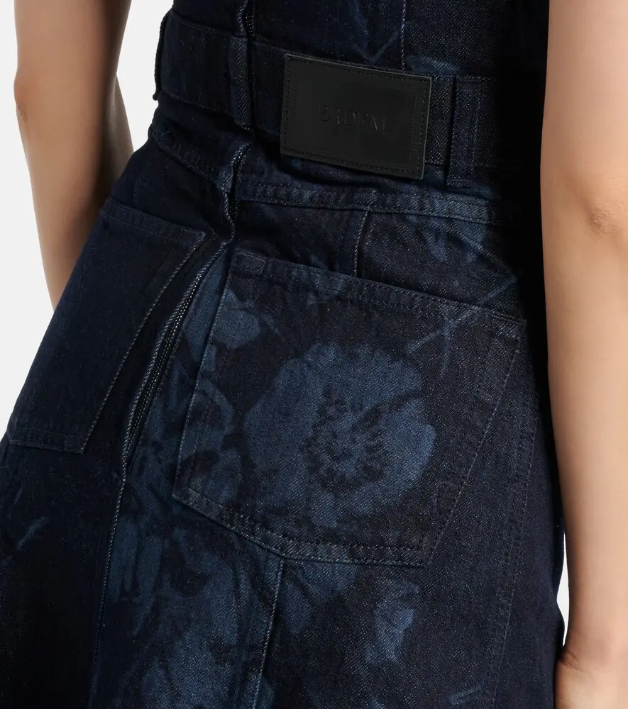 Erdem Floral denim midi dress | Thumbnail 3 Erdem Floral denim midi dress | Thumbnail 3