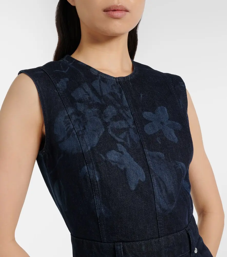 Erdem Floral denim midi dress | Thumbnail 6 Erdem Floral denim midi dress | Thumbnail 6