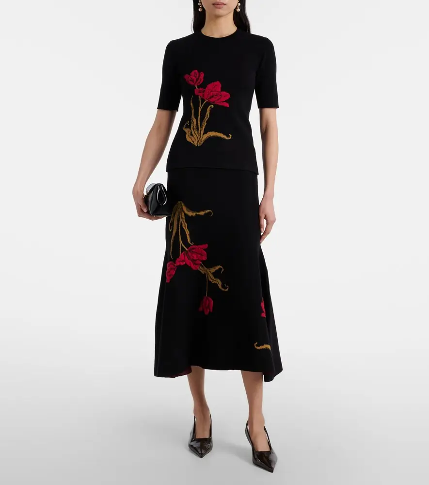 Erdem Floral jacquard top | Thumbnail 5 Erdem Floral jacquard top | Thumbnail 5