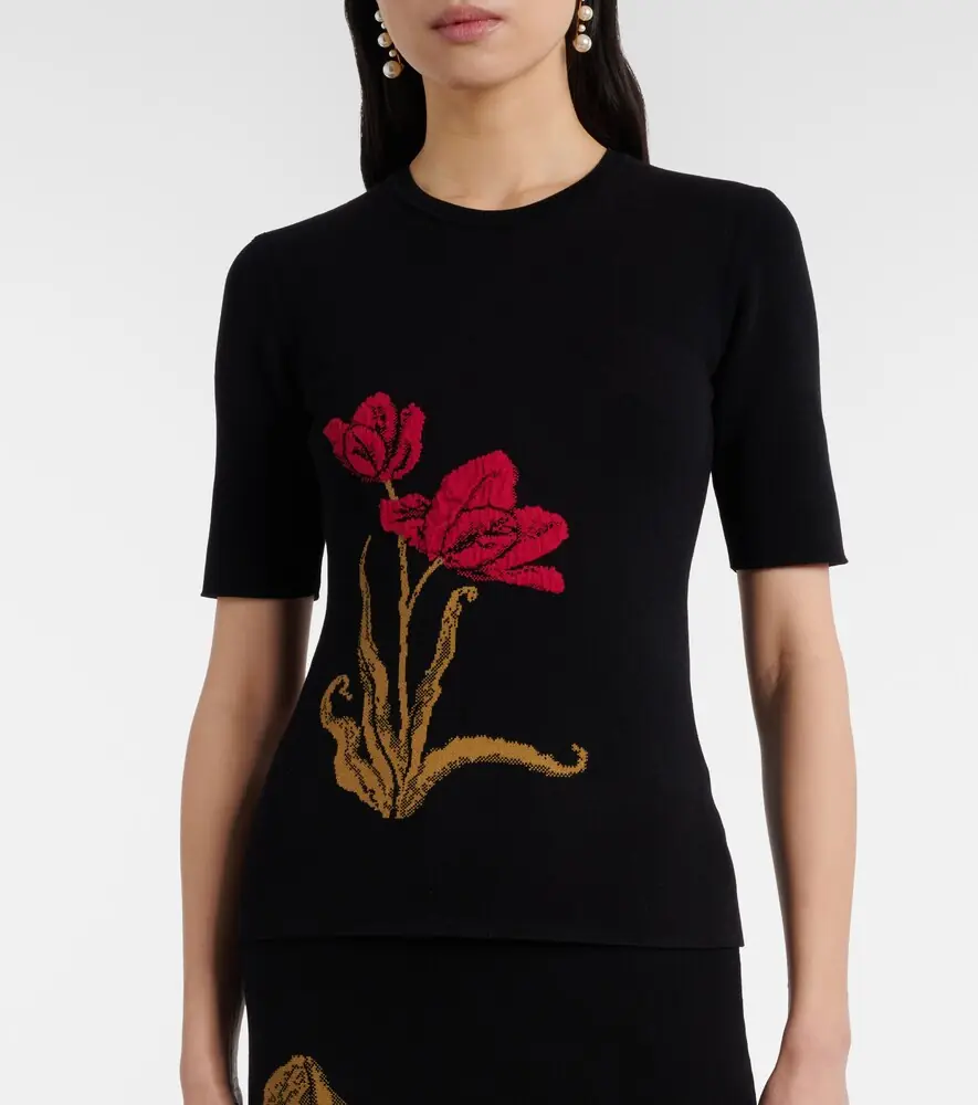 Erdem Floral jacquard top | Thumbnail 6 Erdem Floral jacquard top | Thumbnail 6