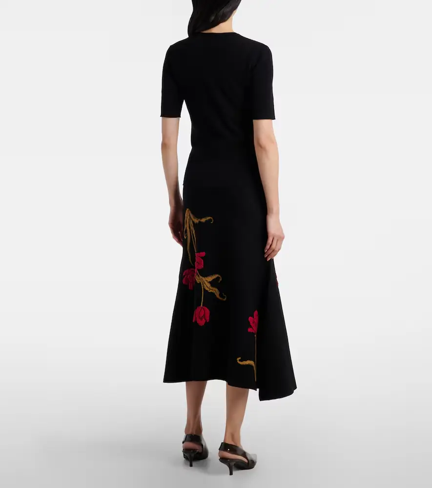 Erdem Floral jacquard midi skirt | Thumbnail 2 Erdem Floral jacquard midi skirt | Thumbnail 2