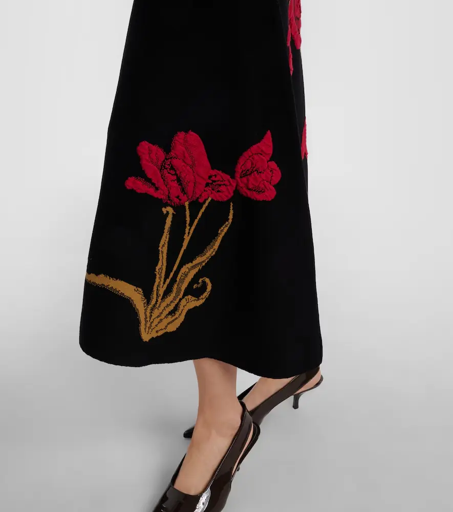 Erdem Floral jacquard midi skirt | Thumbnail 3 Erdem Floral jacquard midi skirt | Thumbnail 3