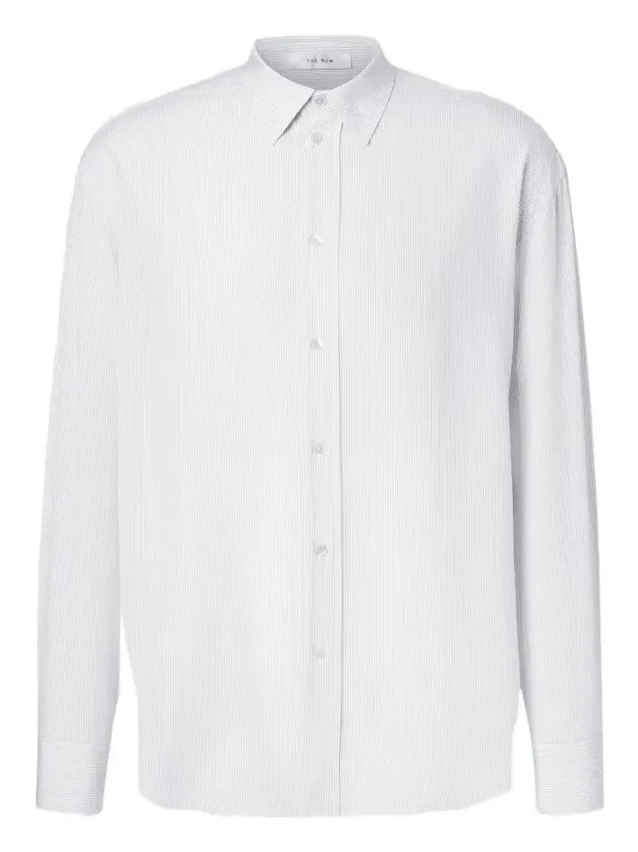Granada pinstripe silk poplin shirt Granada pinstripe silk poplin shirt