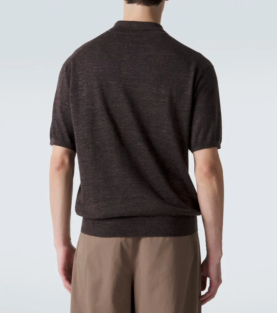 The Row Borges cashmere, silk, and linen polo shirt | Thumbnail 2 The Row Borges cashmere, silk, and linen polo shirt | Thumbnail 2