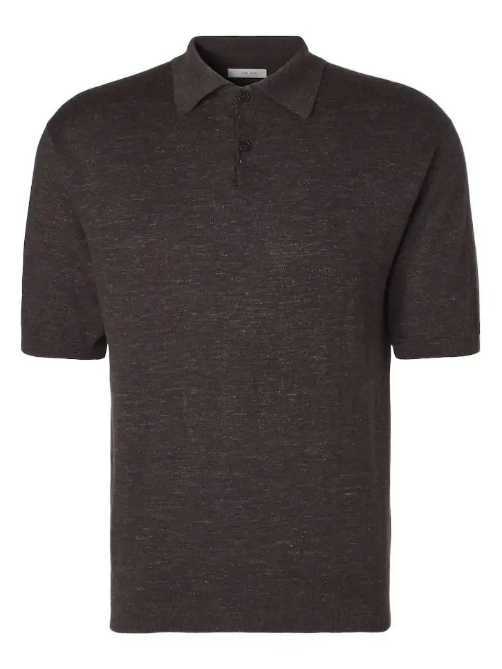 Borges cashmere, silk, and linen polo shirt Borges cashmere, silk, and linen polo shirt
