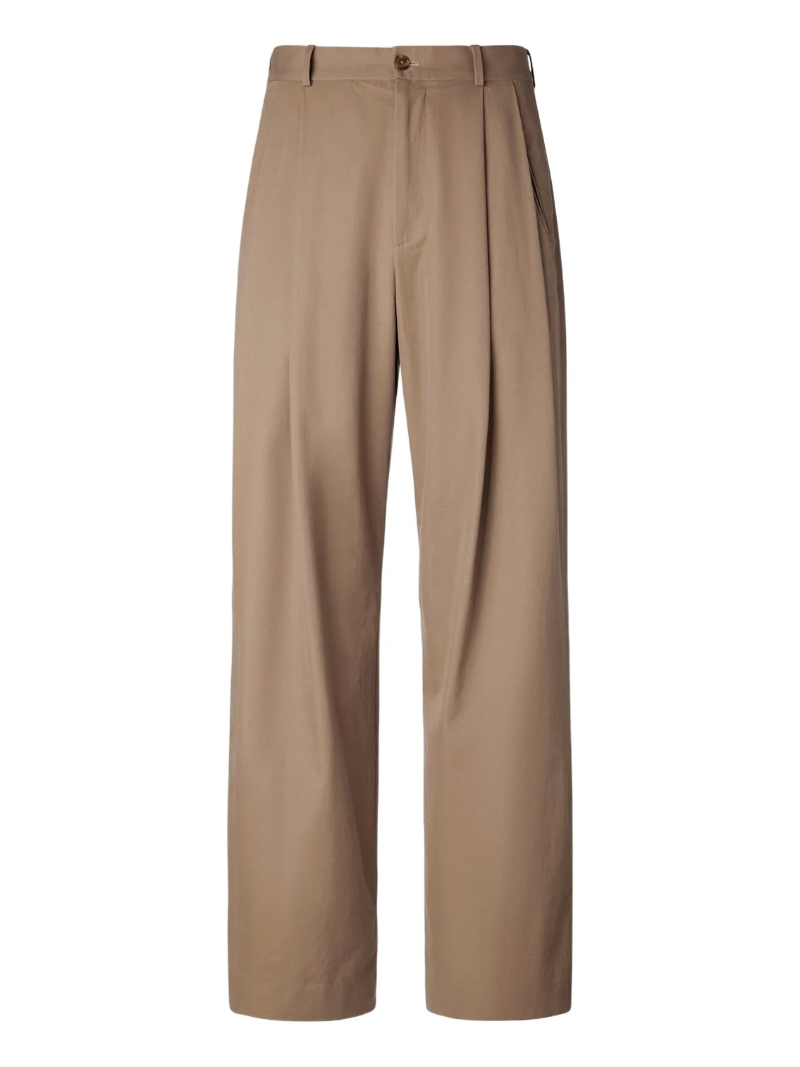 Tibor cotton and cashmere wide-leg pants