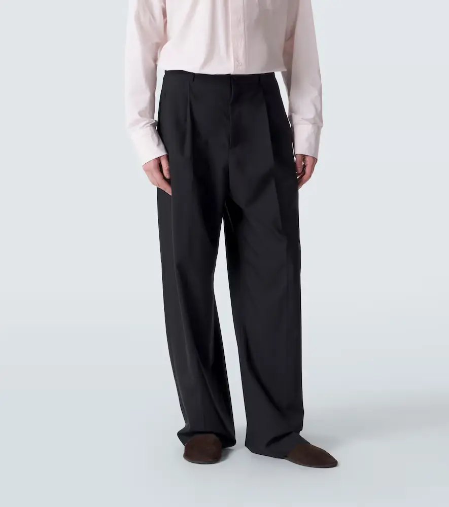 The Row Thom wool wide-leg pants | Thumbnail 4 The Row Thom wool wide-leg pants | Thumbnail 4