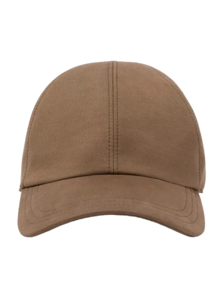 Caspian cotton and cashmere canvas baseball cap Caspian cotton and cashmere canvas baseball cap