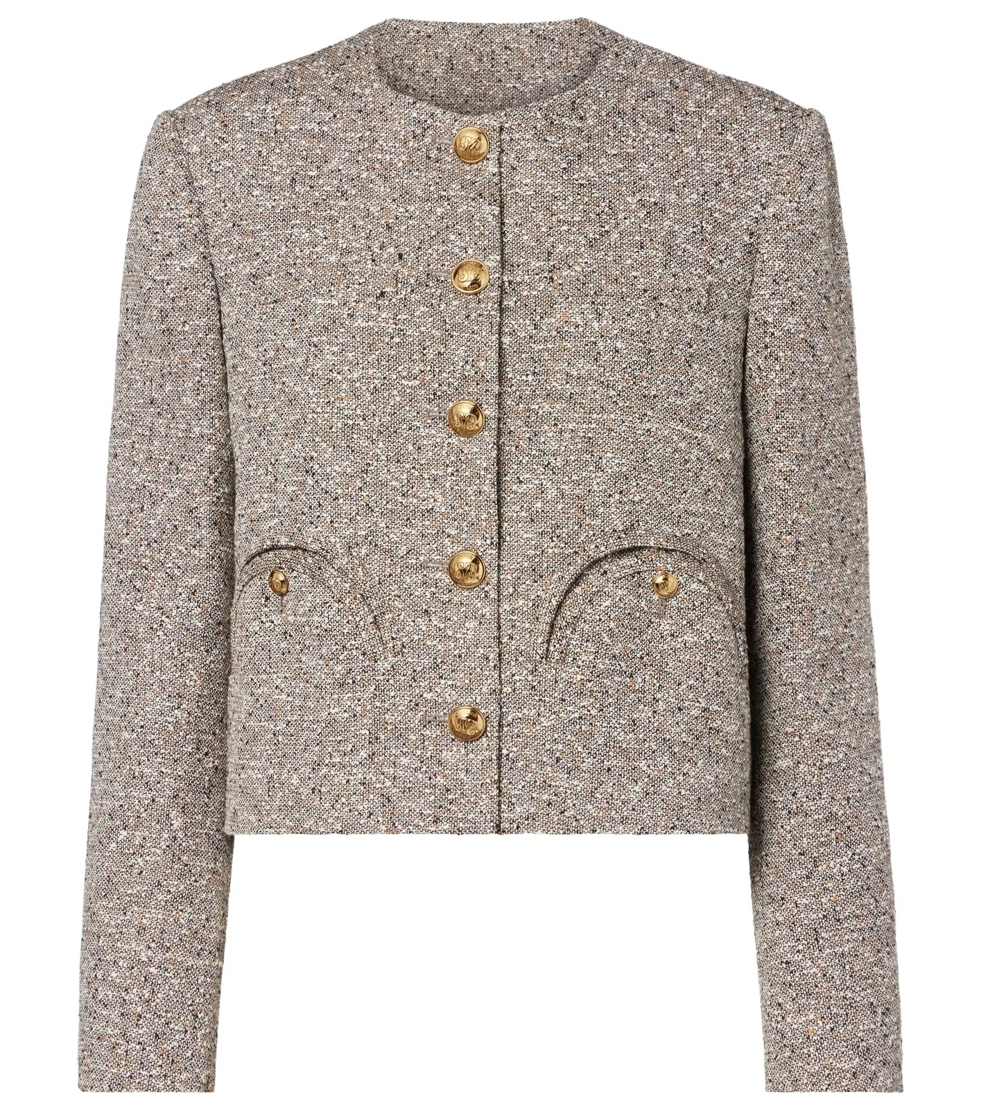 Blazé Milano Shamo linen-blend tweed jacket Blazé Milano Shamo linen-blend tweed jacket