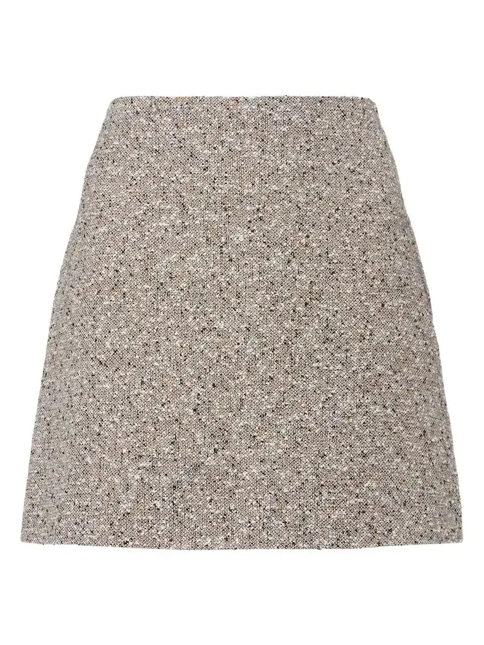 Blazé Milano Coci linen-blend tweed miniskirt