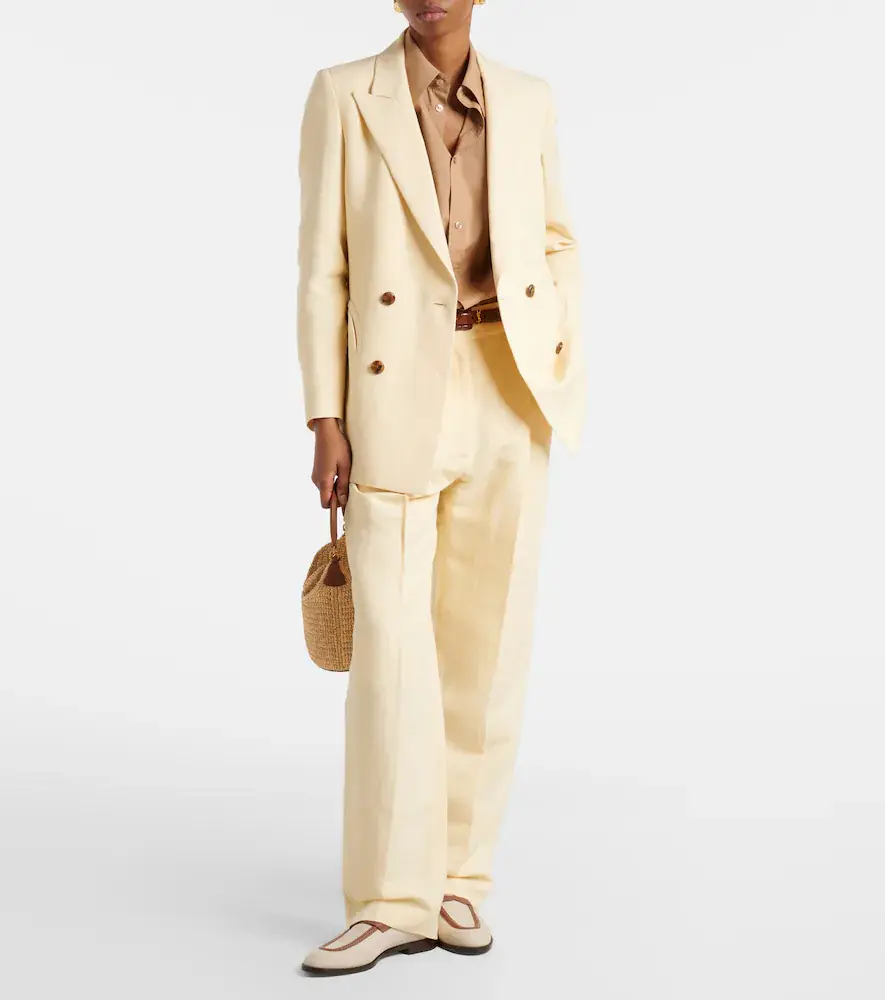 Blazé Milano Blazé Milano Savannah Everyday linen and silk blazer | Thumbnail 4 Blazé Milano Blazé Milano Savannah Everyday linen and silk blazer | Thumbnail 4