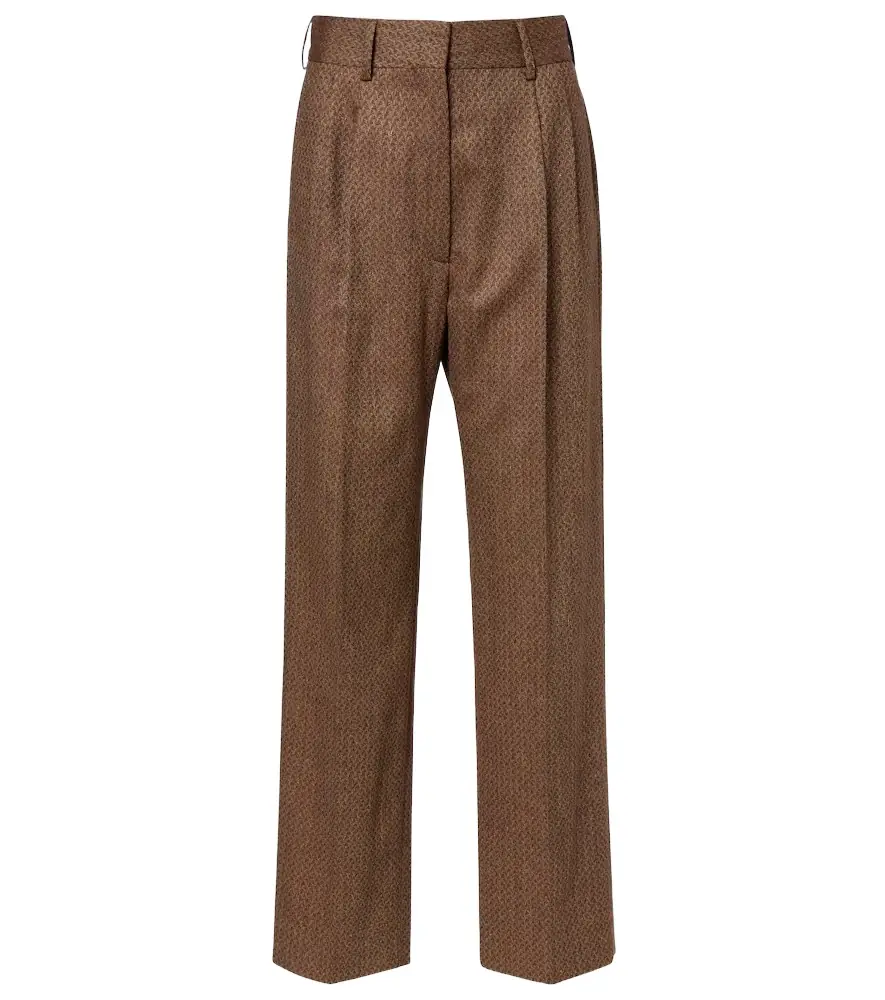 Blazé Milano Blazé Milano Amel silk and wool wide-leg pants
