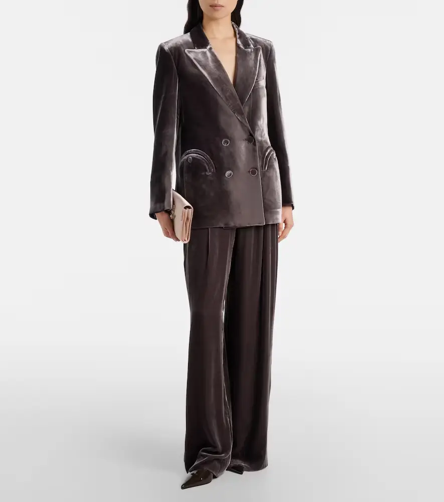 Blazé Milano Blazé Milano Husi velvet wide-leg pants | Thumbnail 5 Blazé Milano Blazé Milano Husi velvet wide-leg pants | Thumbnail 5