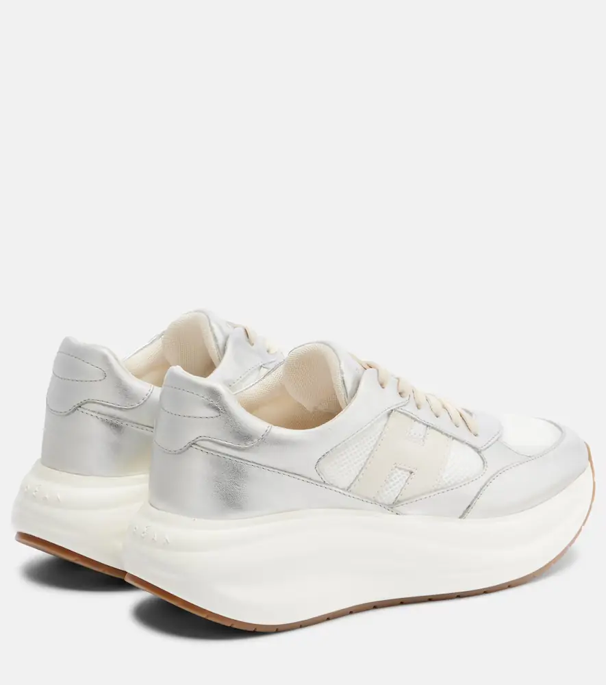 Hogan Maxi I Active leather-trimmed sneakers | Thumbnail 2 Hogan Maxi I Active leather-trimmed sneakers | Thumbnail 2