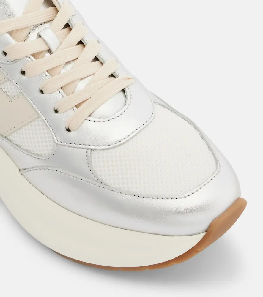 Hogan Maxi I Active leather-trimmed sneakers | Thumbnail 4 Hogan Maxi I Active leather-trimmed sneakers | Thumbnail 4