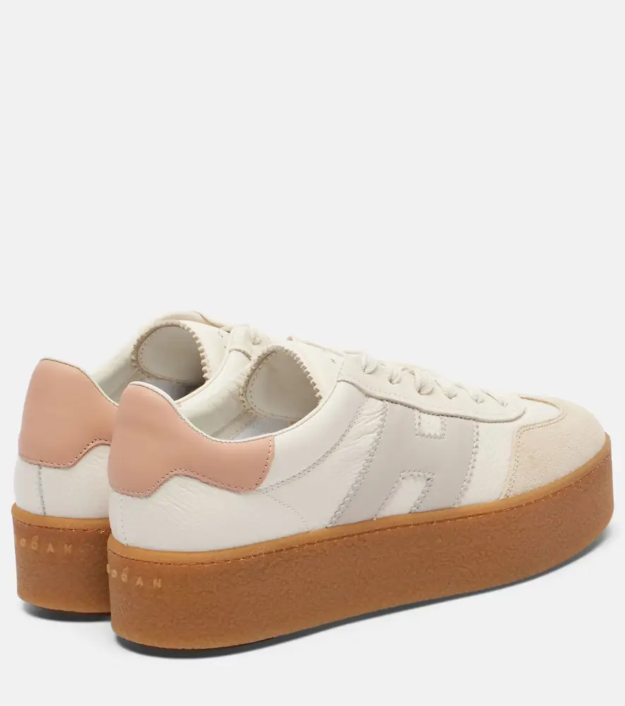 Hogan H698 suede-trimmed leather sneakers | Thumbnail 2 Hogan H698 suede-trimmed leather sneakers | Thumbnail 2