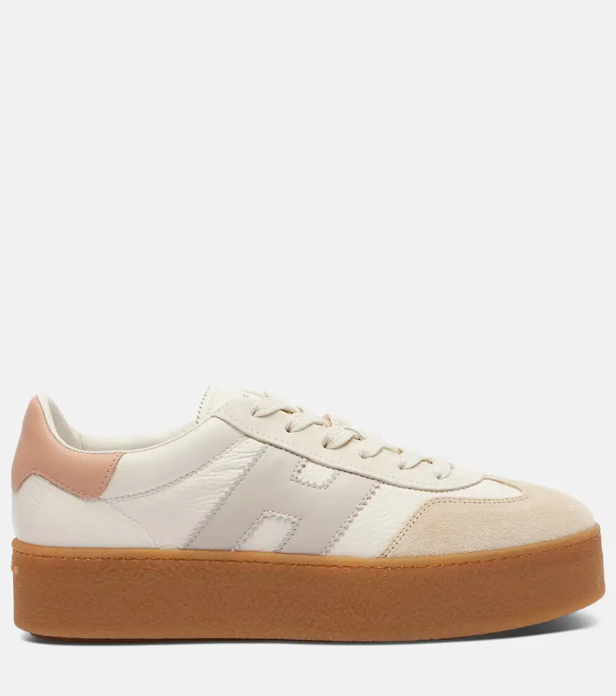 Hogan H698 suede-trimmed leather sneakers | Thumbnail 3 Hogan H698 suede-trimmed leather sneakers | Thumbnail 3