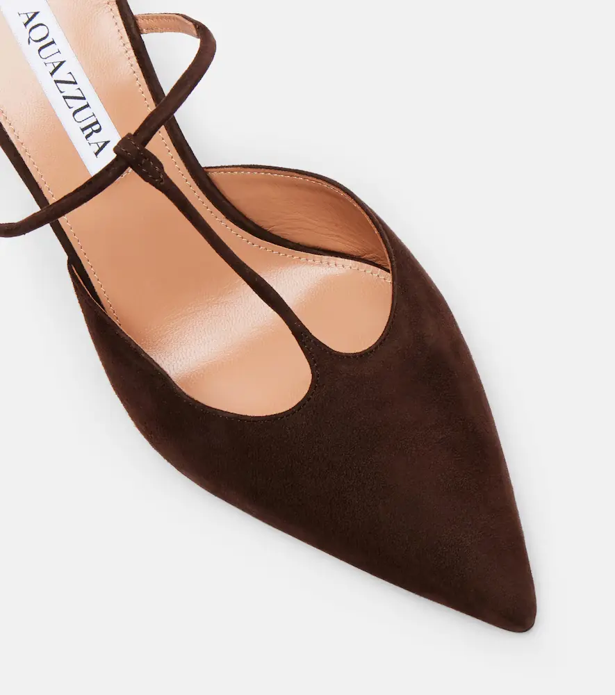 Aquazzura Sorbonne 85 suede mules | Thumbnail 3