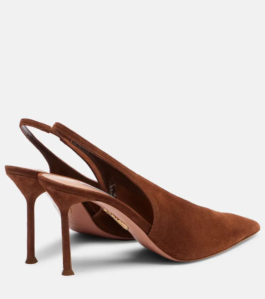 Aquazzura Voltaire 85 suede slingback pumps | Thumbnail 2 Aquazzura Voltaire 85 suede slingback pumps | Thumbnail 2